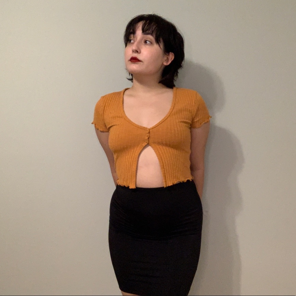 Urban Outfitters Orange Crop top